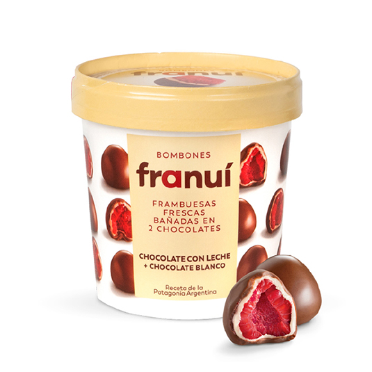 Frambuesa Bañadas En Chocolate Con Leche Franui 150Gr