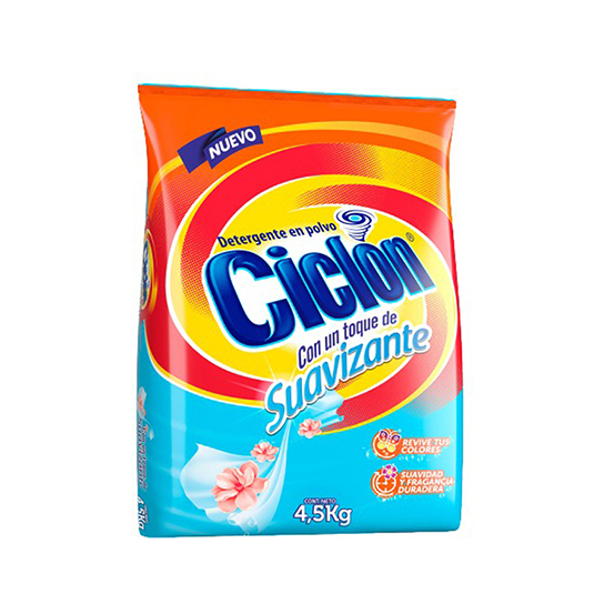 Ciclón Detergente Poder Limon 4.5Kg.
