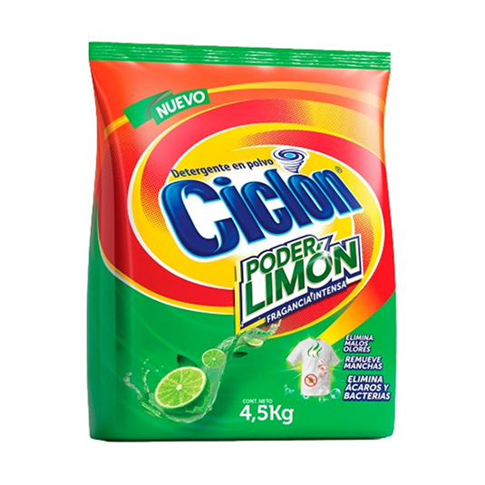Ciclon Detergente Polvo Toque Suavizante 4.5Kg.