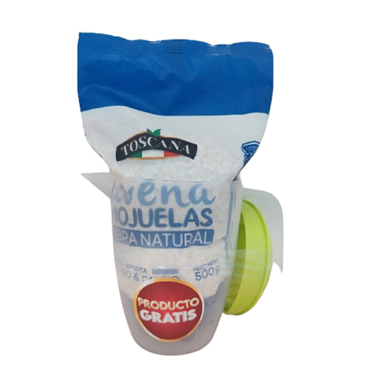Avena Toscana 500Gr Gratis Jarra Plastica