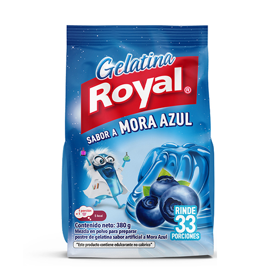 Gelatina Mora Azul Royal 380g