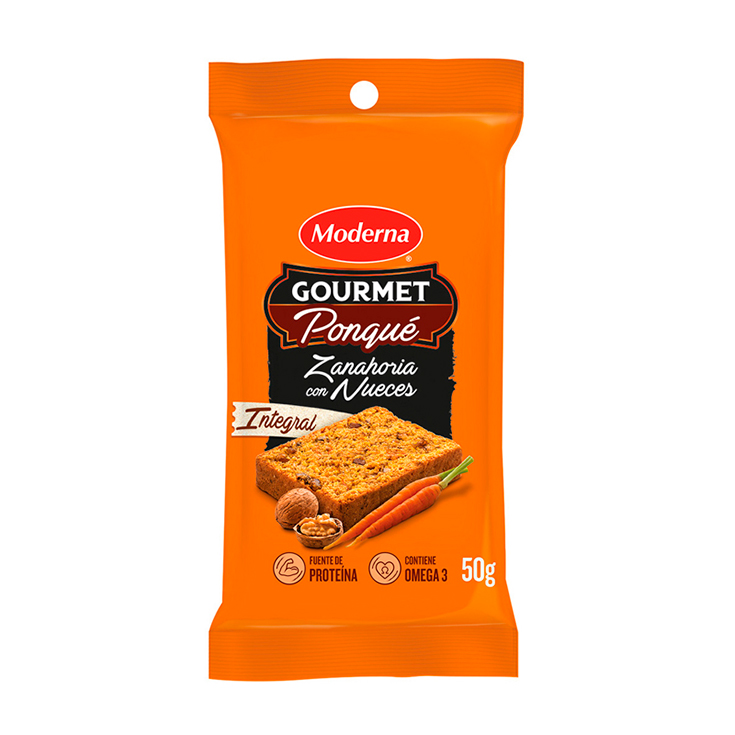 Ponque Integral Moderna Zanahoria Con Nueces 50G