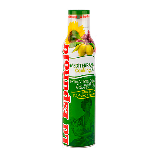 Aceite extra virgen la española spray mediterraneo 200 ml.