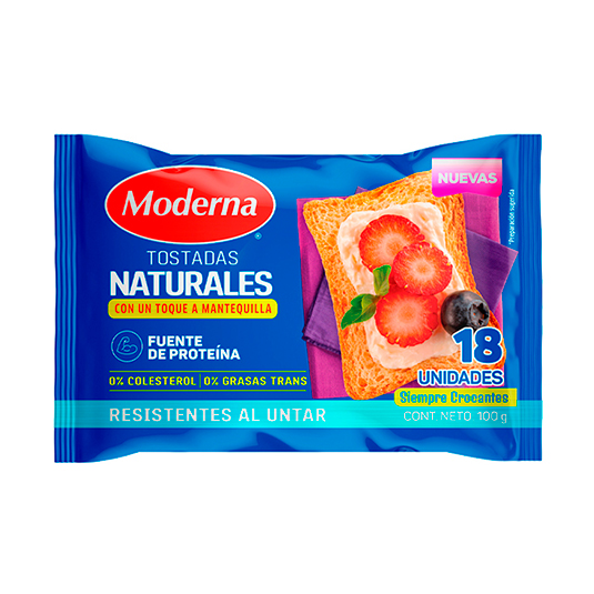 Tostadas Naturales Moderna 100G