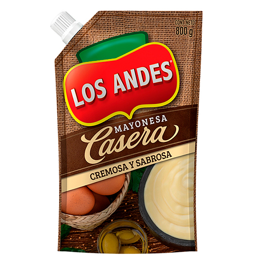 Mayonesa Casera Los Andes 800Gr