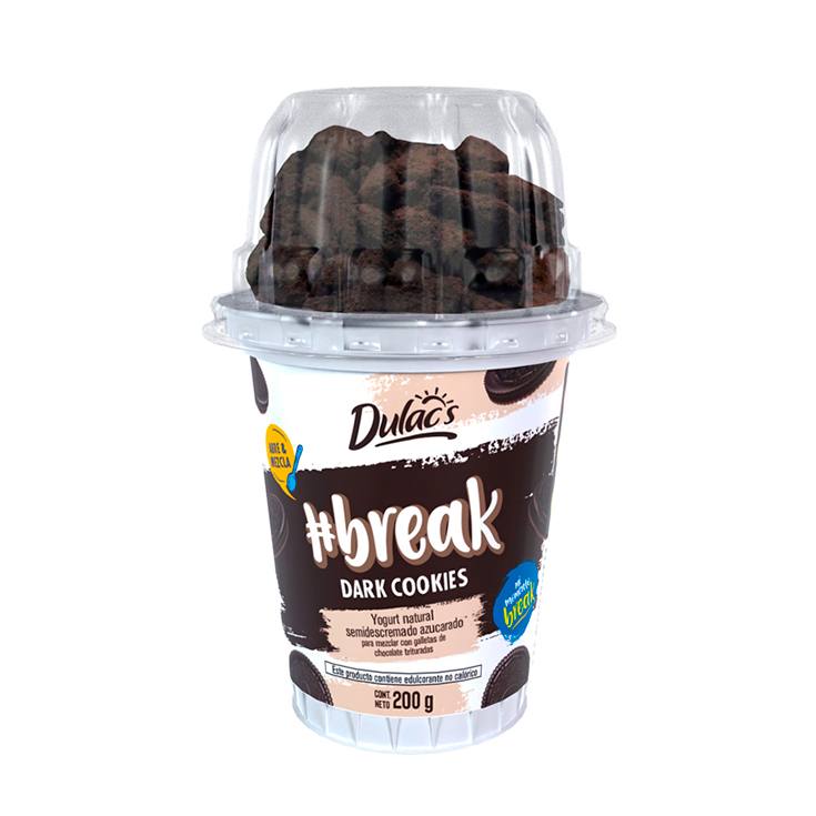 Dulac`s Break Yogurt Natural Dark Cookie 200G