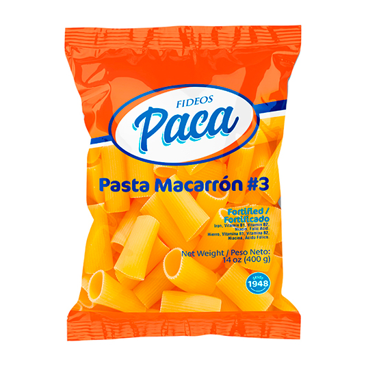 Paca Macarrón #3 400 Gr.