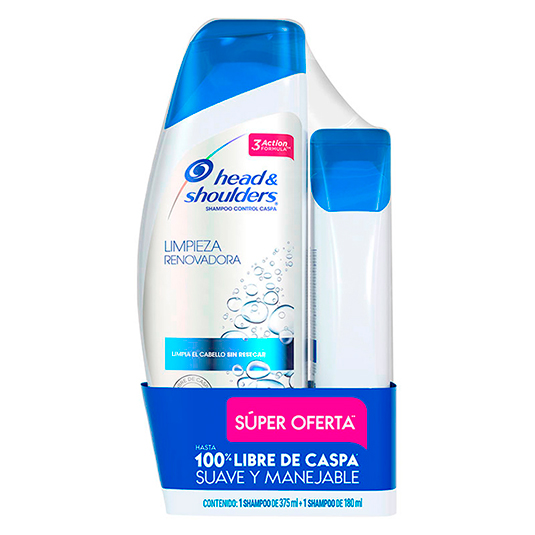 Shampoo Head & Shoulders Limpieza Rev 375ML