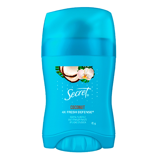 Desodorante Anti Transpirante Secret Barra Coconut 45GR