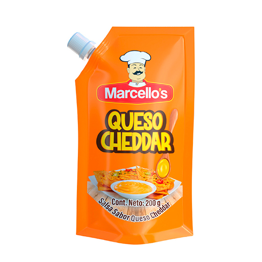 Salsa De Queso Cheddar Marcello´S Doypack 200 Gr.