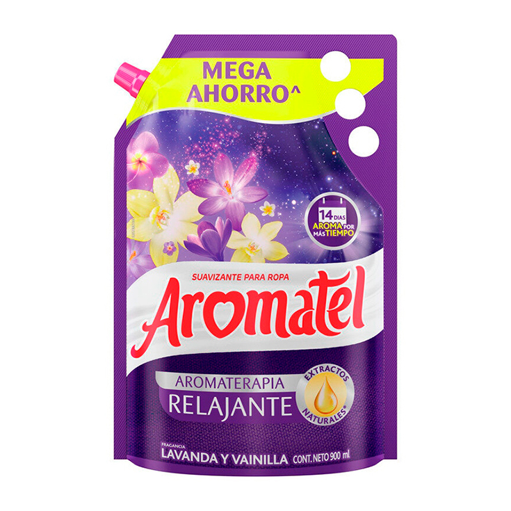 Suavizante Aromatel Frutos Rojos Doy Pack 900Ml.