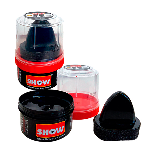 Crema Abrillantadora C/Esponja Negro 50Ml.