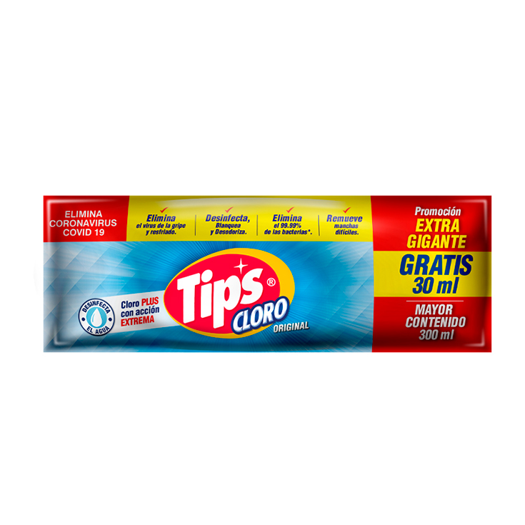 Cloro Tips Original 300Ml.