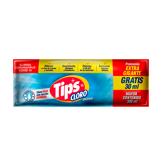 Cloro Tips Original 300Ml.