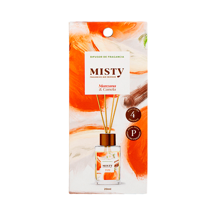 Difusor Misty Manzana Y Canela 20 Ml X 12 U