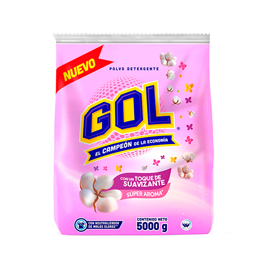 Detergente Gol Con Toque Suavizante 5000G X 4 U
