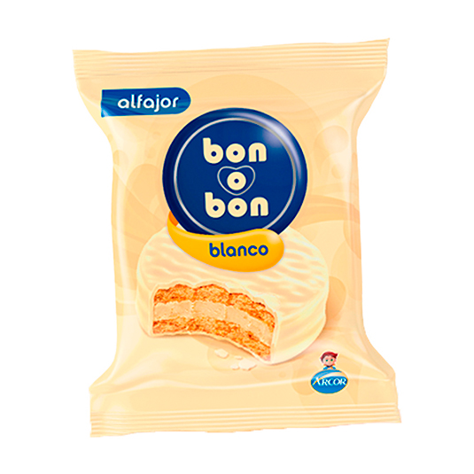 Alfajor Blanco Bon o Bon 40GR