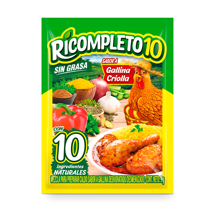 Ricompleto10 Caldo De Pollo En Polvo X12