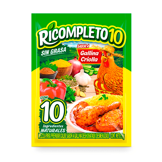 Ricompleto10 Caldo De Pollo En Polvo X12