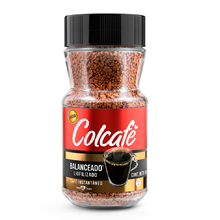 Café Colcafe Liofilizado Instantaneo Frasco 90Gr.