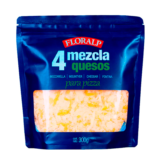 Queso Pizza 4 Quesos Floralp 300 Gr