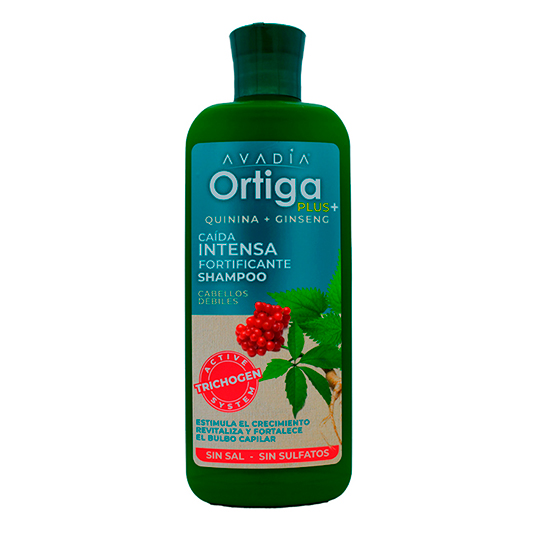 Shampoo Anticaida Fortif Con Trichogen,Ortiga,Quinina Y Gins