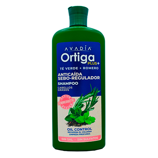 Shampoo Anticaida Seborregulador Trichogen, Ortiga, Te Verde