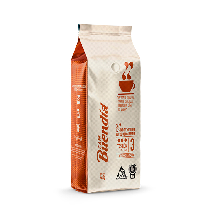 Café Buendía Tostado & Molido Tostion Alta 340 Gr.