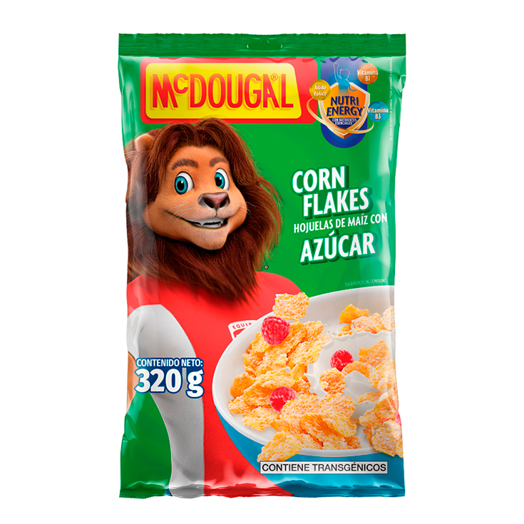 Mc Dougal Cereal Funda Corn Flakes Azucar 320 Gr