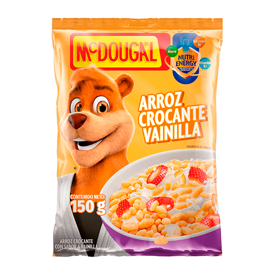 Mc Dougal Cereal Funda Arroz Crocante Vainilla 150 Gr