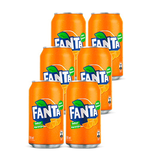 Gaseosa Lata Sixpack Fanta Harmony 350ML
