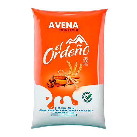 Avena Con Leche Funda El Ordeño 900 ML