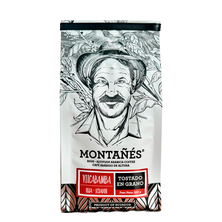 Café Montañés Tostado En Grano Vilcabamba 250Gr.