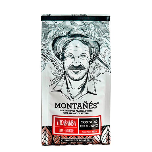 Café Montañés Tostado En Grano Vilcabamba 250Gr.