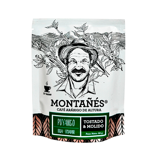Café Montañés Arabigo Tostado Y Molido Puyango 60Gr.