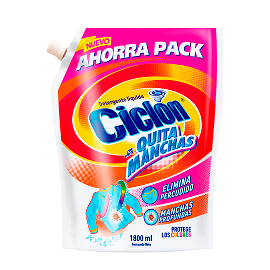 Ciclón Detergente Liquido Quitamanchas 1800Ml