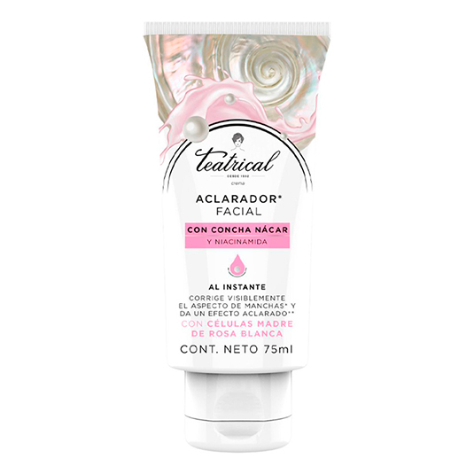 Aclarador Facial Teatrical Con Concha Nacar 75Ml