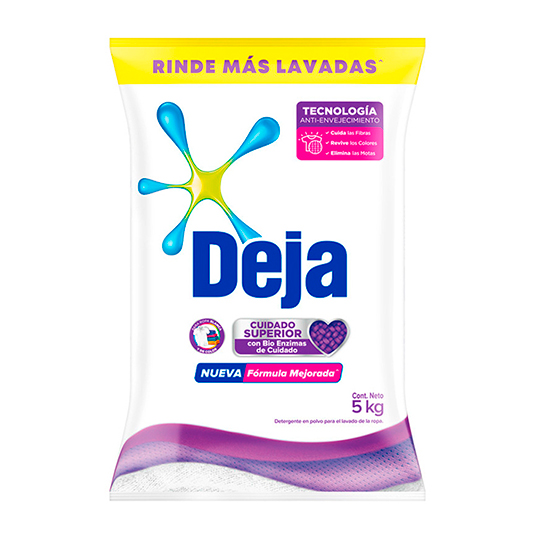 Deja Detergente Polvo Cuidado Superior 5 Kg.