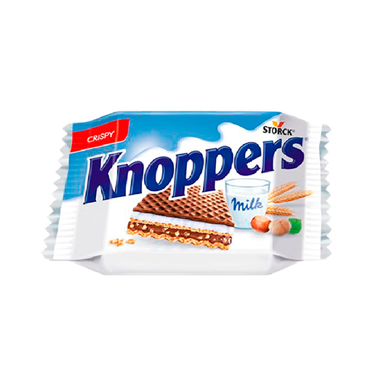 Wafer con Trozos de Avellanas Knoppers 25GR