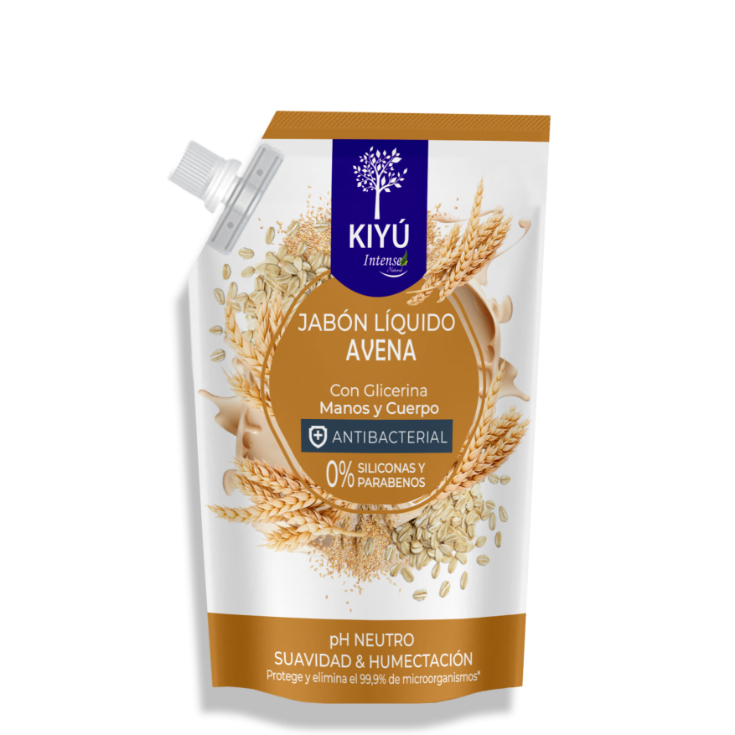 Jabon Liquido Antibaterial Avena Kiyu Doypack X 650Ml