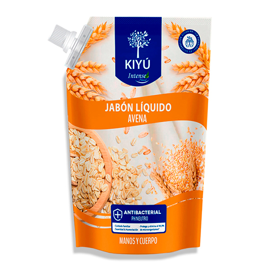 Jabon Liquido Antibaterial Avena Kiyu Doypack X 650Ml