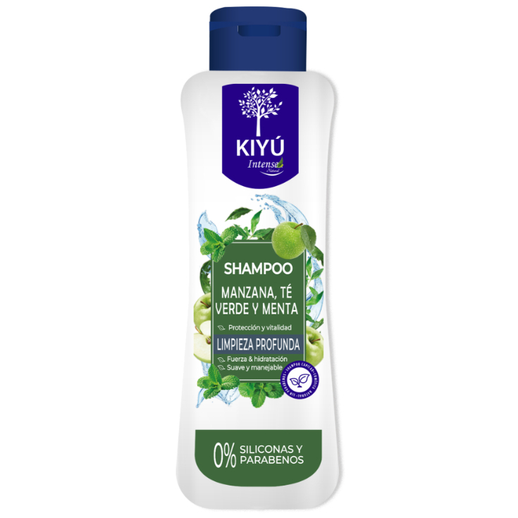 Shampoo Manzana, Te Verde & Menta Kiyú Frasco 750 Ml