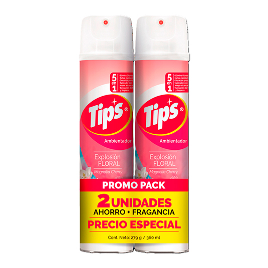 Ambientador Pack Tips Explosion Floral Precio Espec 360Ml