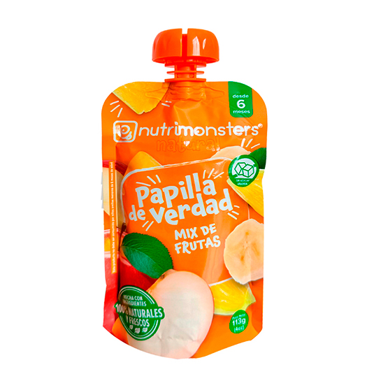 Papilla Nutrimonsters Mix De Frutas 113Gr.