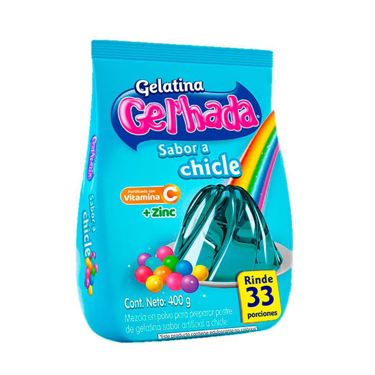 Gelatina Sabor a Chicle Gel ' hada 400GR