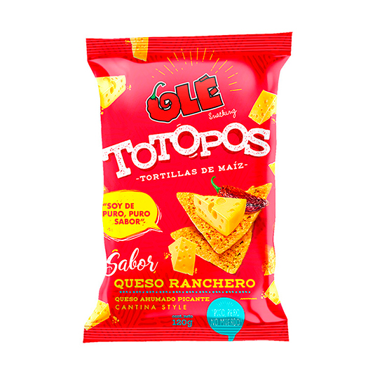 Totopos Queso Ranchero Olé 120GR