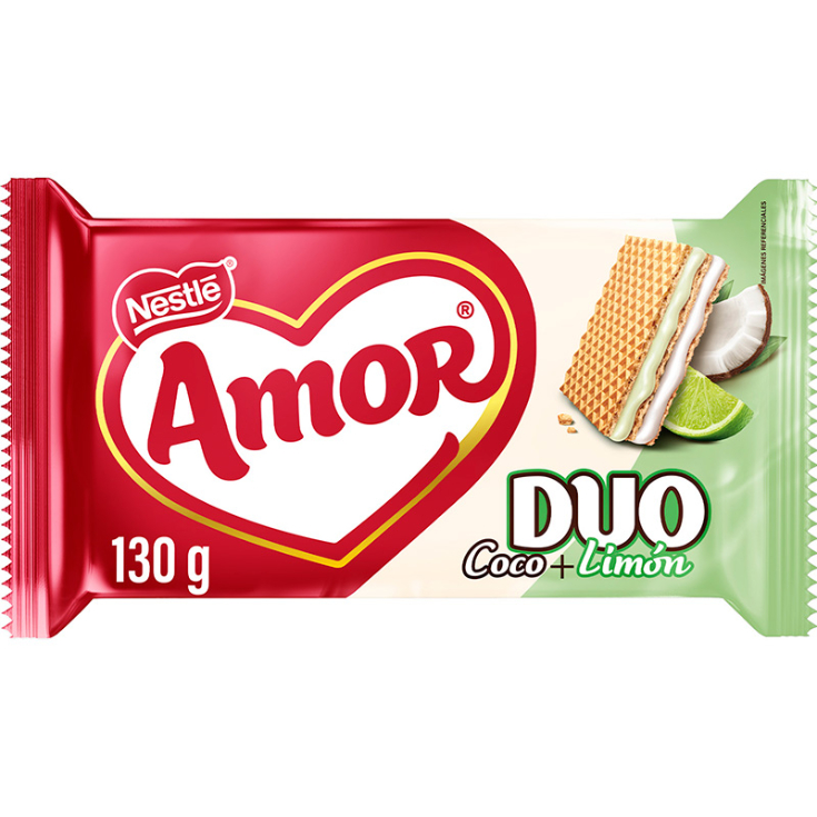 Galleta Wafer Limon Coco Amor 130GR Galleta Wafer Limon Coco Amor 130GR