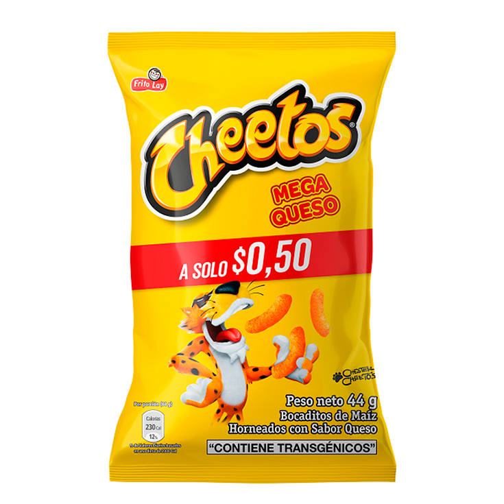 Bocaditos de Maiz Mega Queso Cheetos 44GR