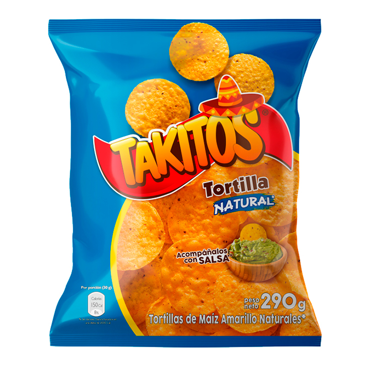 Tortillas de Maiz Natural Takitos 290GR