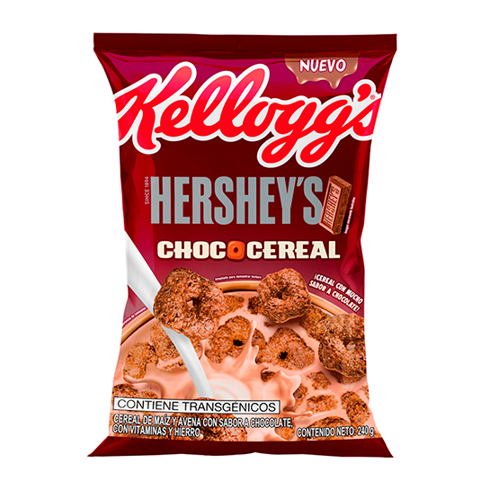 Kellogg'S Hersheys Cereal De Maiz & Avena Sabor A Chocolate